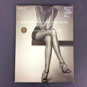Donna Karan Signature Collection Sheer Pantyhose Small Teak Control Top Nylon